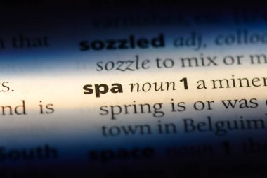 bir sözlüğü'ndeki Spa sözcüğü. Spa konsept.
