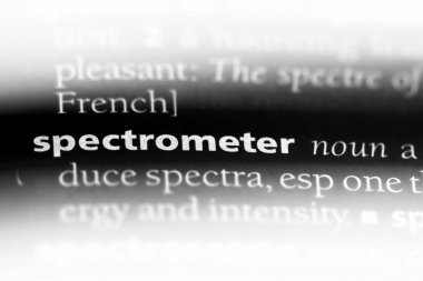 Spektrometre Word'de bir sözlük. Spektrometre kavramı.