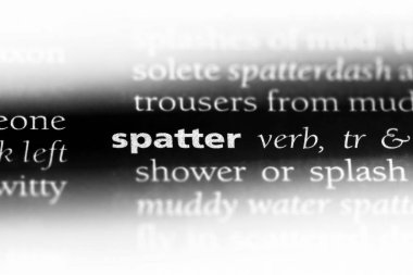 bir sözlüğü'ndeki sözcüğü sıçramış. sıçrama kavramı.