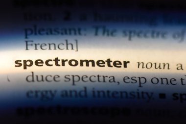 Spektrometre Word'de bir sözlük. Spektrometre kavramı.