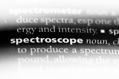 spektroskop Word'de bir sözlük. spektroskop kavramı.
