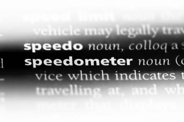 hız göstergesi Word'de bir sözlük. hız göstergesi kavramı.