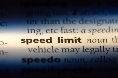 hız sınırı Word'de bir sözlük. hız sınırı kavramı.