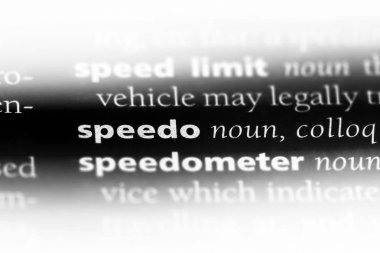 Speedo Word'de bir sözlük. Speedo kavramı.