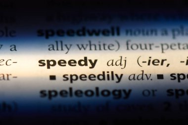 hızlı tek kelimeyle bir sözlük. hızlı kavramı.