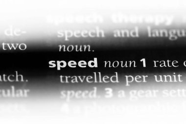 hız kelime sözlüğe. hız kavramı.