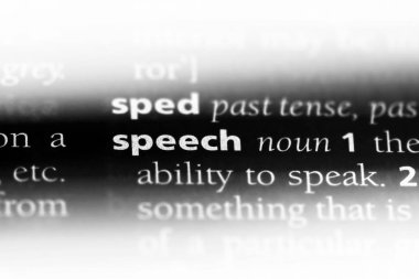 Konuşma Word'de bir sözlük. Konuşma kavramı.