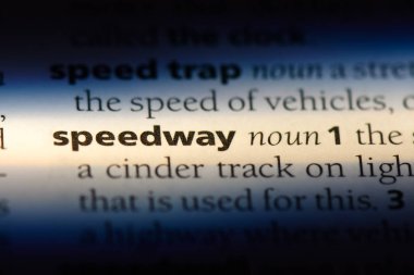 Speedway Word'de bir sözlük. Speedway kavramı.