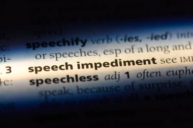 konuşma engeli bir sözlük tek kelimeyle. konuşma engeli kavramı.