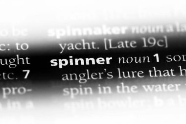 Spinner Word'de bir sözlük. Spinner kavramı.