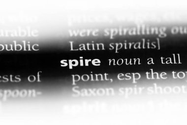 bir sözlüğü'ndeki sözcüğü spire. Kulenin kavramı.