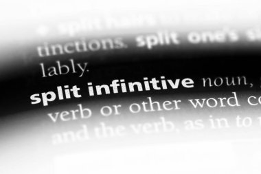 Split mastar Word'de bir sözlük. Split mastar kavramı.