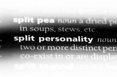 Bölünmüş kişilik Word'de bir sözlük. Bölünmüş kişilik kavramı.