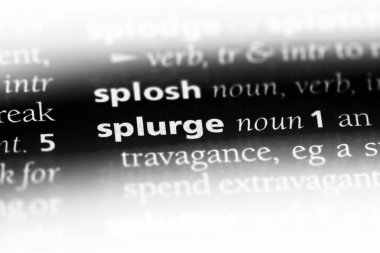 bir sözlüğü'ndeki sözcüğü savurganlık. savurganlık kavramı.