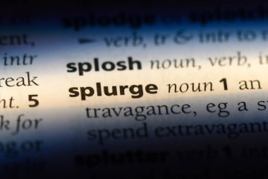 bir sözlüğü'ndeki sözcüğü savurganlık. savurganlık kavramı.