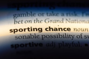 şans Word'de bir sözlük. şans kavramı.