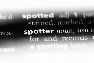 Gözcü Word'de bir sözlük. Gözcü kavramı.