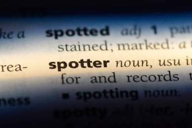 Gözcü Word'de bir sözlük. Gözcü kavramı.