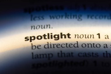 Word'de bir sözlük spot. Spot kavramı.