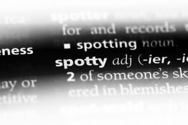 sivilceli tek kelimeyle bir sözlük. sivilceli kavramı.