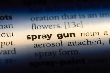 boya tabancası Word'de bir sözlük. boya tabancası kavramı.