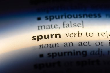 bir sözlüğü'ndeki sözcüğü reddediyorsun. attınız kavramı.