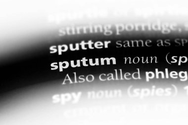 balgam Word'de bir sözlük. balgam kavramı.