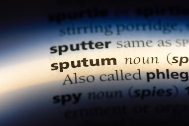 balgam Word'de bir sözlük. balgam kavramı.