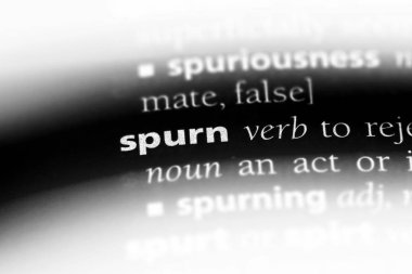 bir sözlüğü'ndeki sözcüğü reddediyorsun. attınız kavramı.