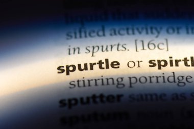 spurtle sözcük sözlüğe. spurtle kavramı.