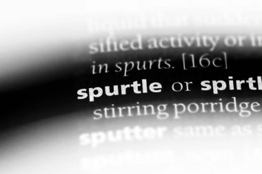 spurtle sözcük sözlüğe. spurtle kavramı.