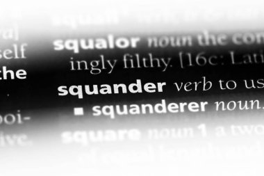 bir sözlüğü'ndeki sözcüğü israf. kavram israf.