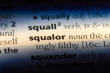 sefalet Word'de bir sözlük. sefalet kavramı.