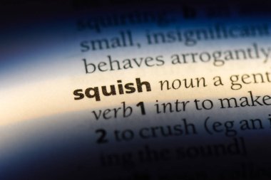 bir sözlüğü'ndeki sözcüğü ezmek. Balkabağını kavramı.