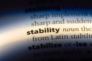 istikrar Word'de bir sözlük. istikrar kavramı.