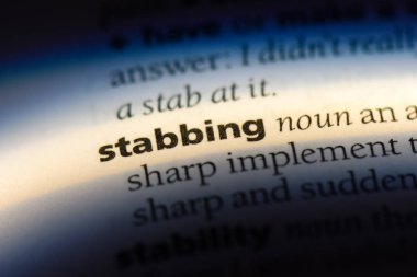 bir sözlüğü'ndeki sözcüğü bıçaklama. bıçaklama kavramı.