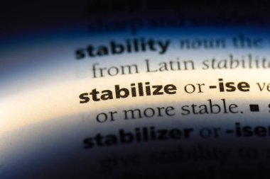 bir sözlüğü'ndeki sözcüğü stabilize. kavram stabilize.