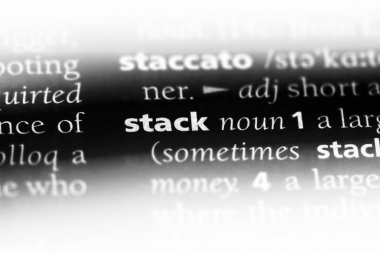 bir sözlüğü'ndeki sözcüğü yığını. yığın kavramı.