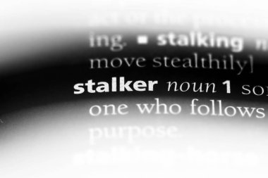Stalker Word'de bir sözlük. Stalker kavramı.