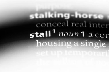 bir sözlüğü'ndeki sözcüğü oyala. durak kavramı.