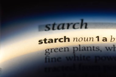 Nişasta Word'de bir sözlük. Nişasta kavramı.