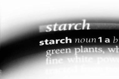 Nişasta Word'de bir sözlük. Nişasta kavramı.