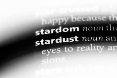 Stardust Word'de bir sözlük. Stardust kavramı.