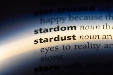 Stardust Word'de bir sözlük. Stardust kavramı.