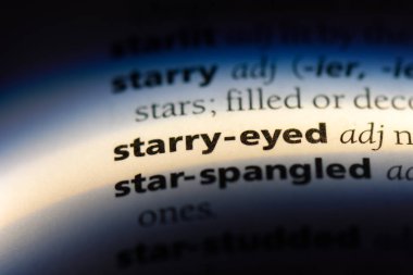 yıldızlı bir sözlüğü'ndeki sözcüğü gözlü. yıldızlı gözlü kavramı.