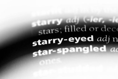 yıldızlı bir sözlüğü'ndeki sözcüğü gözlü. yıldızlı gözlü kavramı.