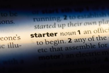 bir sözlüğü'ndeki Başlangıç sözcüğü. başlangıç kavramı.