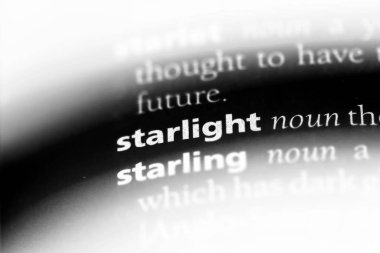 Starlight Word'de bir sözlük. Starlight kavramı.