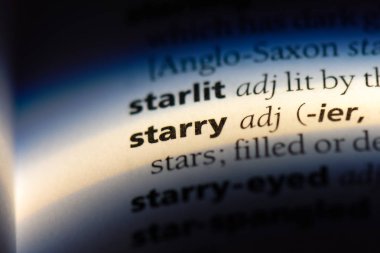 yıldızlı tek kelimeyle bir sözlük. yıldızlı kavramı.