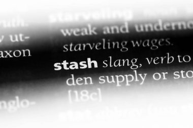 bir sözlüğü'ndeki sözcüğü saklamak. Stash kavramı.